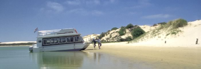 Secluded shores along the Coorong.