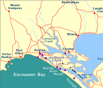 Map Of Goolwa South Australia Map Of The Coorong